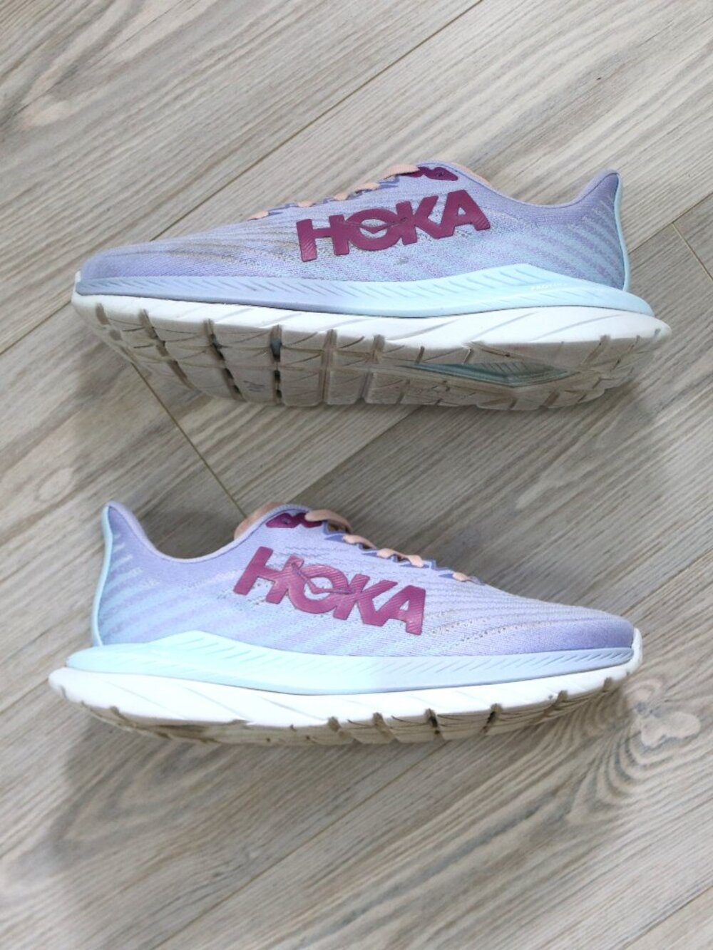 Hoka One One Mach 5 Running Shoes Women's Lavender 1127894 BLSSN Sneaker Size 9B
